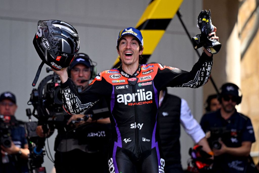 Cetak Sejarah, Maverick Vinales Hanya Senang Bisa Menang Lagi di&nbsp;MotoGP