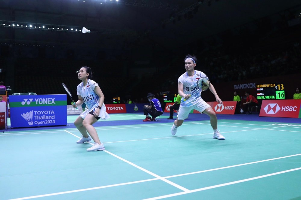 Hasil Semifinal Thailand Open 2024: Rinov Rivaldy/Pitha Mentari Dihentikan Wakil China