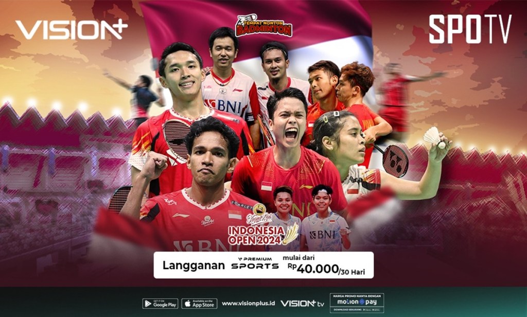 Link Live Streaming Indonesia Open 2024 di Vision, Klik di&nbsp;Sini!