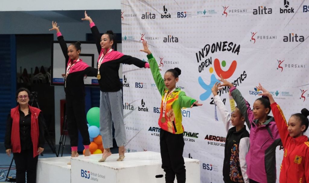 Banyak Kejutan di 3rd Gymnastics Indonesia Open 2024: Juara Bertahan Aerobik Jaga Podium, Ritmik Punya Wajah&nbsp;Baru