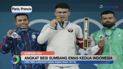 Angkat Besi Sumbang Emas Kedua Indonesia di Olimpiade Paris&nbsp;2024
