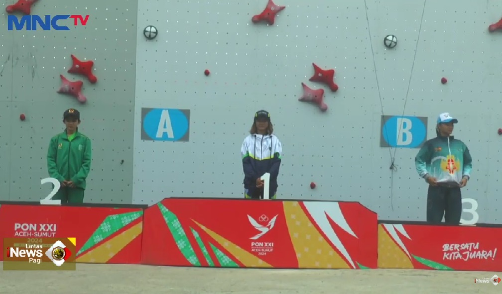 Alma Ariella, 15 Tahun Borong 5 Medali Cabor Panjat Tebing di PON XXI Aceh-Sumut&nbsp;2024